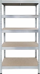 Kovové regály RIVET PRO 180x90x60 DTD drevotrieska 5 úrovní pozinkovaná
