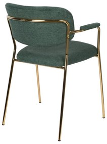 Tmavozelené jedálenské stoličky v súprave 2 ks Jolien – White Label