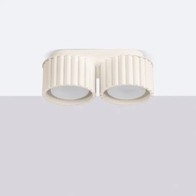 Sollux SL.1793 - Bodové svietidlo AURA 2xGX53/10W/230V krémové