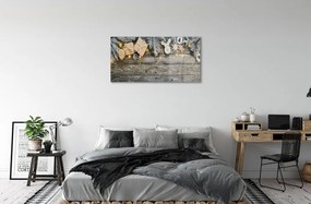 Sklenený obraz Vetvičky darčeky kužele 125x50 cm