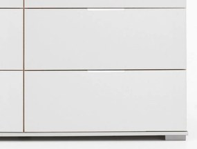 Zásuvková komoda Easy Plus, 130 cm, biela