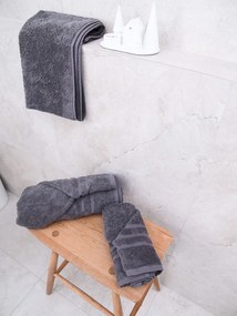 2x osuška Comfort 70x140 cm tmavosivá, 100% bavlna