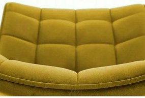 LuxuryForm DESIGN Jedálenská stolička ORLEN VELUR - žltá