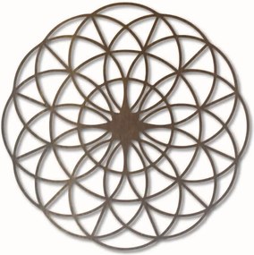 Čarovná drevená mandala na stenu - Kruhy I priemer FI 50, 60, 70, 80, 90, cm: Preglejka - Biela farba Rozmer 50 cm 3963-49697 PR0339