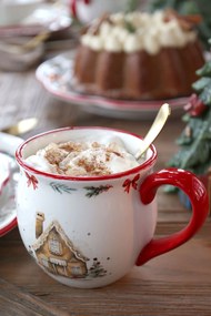 Vianočný keramický hrnček Chalet de Noël – Ø 10*9,5 cm
