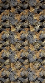ZATEMŇOVACÍ ZÁVES NA KRÚŽKOCH BALI 140X250 CM LISTY