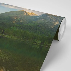 Samolepiaca fototapeta jazero pri horách - 450x300