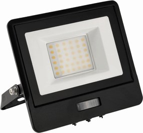 BERGE LED reflektor MASTER - 30W - IP65 - PIR - neutrálna biela