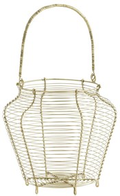 MADAM STOLTZ Kovový košík Brass