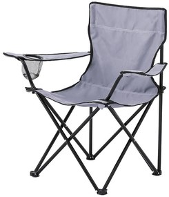 Kempingová stolička Haldi šedá