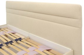 Koska čalúnená posteľ FINES 180x200 pneu smotanová