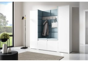 Predsieňová stena AMI 31 Bez zrkadla Biela Modrá