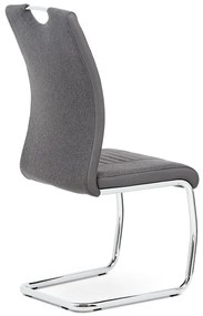 BONTEC Jedálenská stolička, sivá, látka, DCL-405 GREY2 Farba: Šedá