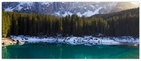 Obraz - Jazero Karersee (120x50 cm)