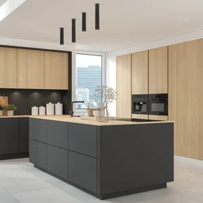 Bodové svietidlo GENESIS 1xGU10/8W/230V 40 cm čierna