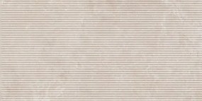 Obklad Ragno Travertino bianco canneto 3D cross cut 60x120 cm reliéfna RCC2