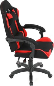 Herná stolička čierna / červená KA-R209 RED
