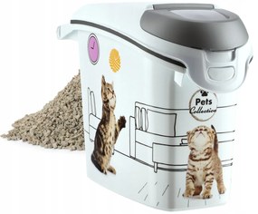 Kontajner a úložný box na granule pre mačky, 15 l / 6 kg CAT