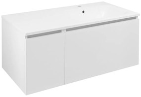 Sapho Sapho, LOREA skrinka s umývadlom 101x46x51,5cm (30+70 cm), pravá, biela matná, LE070-3131-R-01