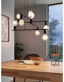 Eglo 98909 - Luster na lanku MEZZANA 8xE27/40W/230V