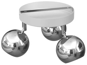 Bodové svietidlo COMET 3xGU10/8W/230V biela/lesklý chróm