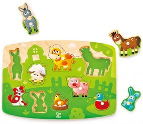 Vkladacie puzzle na doske – Farmári
