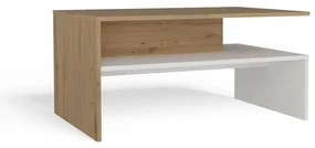 Konferenční stolek Boston 90 cm dub artisan/bílý
