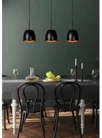 Lucide 30488/03/30 - Luster na lanku NOLAN 3xE27/40W/230V čierna