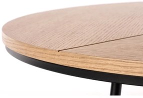 Konferenčný stolík KARIDA 41x80 cm béžová/čierna