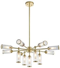 Endon 106256 - Luster na tyči TOUR 13xG9/3W/230V mosadz