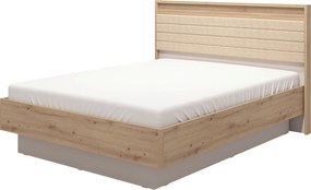 XXXLutz POSTEĽ, 180/200 cm, béžová, kašmírová, dub artisan Xora - Postele - 000834013403