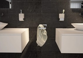 Gedy Gedy, ELBA WC kefa závesná, mliečne sklo, chróm, A033313