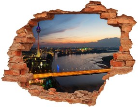 Fototapeta diera na stenu 3D Dusseldorf, nemecko nd-c-119261397
