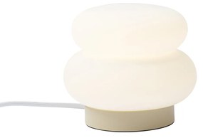 Japandi stolná lampa béžová s opálovým sklom 15cm - Kumo