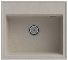 Gamma Modern 5055, 1-komorový granitový drez 560x500x210 mm, béžová, GMA-ZM-55-B