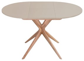 Okrúhly rozkladací jedálenský stôl s prídavnou doskou ø 90 cm Jubi – Ragaba