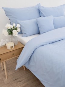 Predĺžené bavlnené obliečky Renforcé - Jasmine svetlo modrá