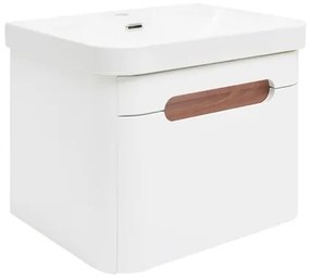 Kúpeľňová skrinka s umývadlom SAT Fusion 57,5x43x45 cm biela matná SATFUSION60WU, 1 ks