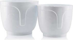 Květináč ZOE 14,3 cm bílý