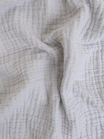 Mušelínová obliečka na vankúšik 40 × 40 cm Alexia Duo - sivá/krémová