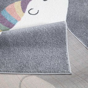 Dekorstudio ANIME detský sivý koberec - medveď 921 Rozmer koberca: 120x160cm