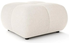 Čalúnený taburet ALMADA 72x72 cm krémový