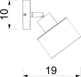 Nástenné bodové svietidlo PARKLA 1xE27/15W/230V béžová/zlatá