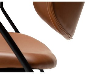 Koňakovohnedé kreslo z imitácie kože Zed – DAN-FORM Denmark