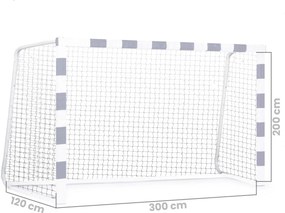 Futbalová bránková sieť 300x200x120cm Neo-Sport
