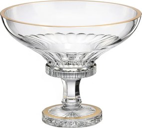 KRIŠTÁĽOVÁ MISA BOHEMIA ANITA GOLD NA NOHE 305MM