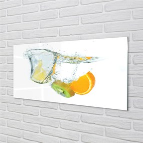 Obraz plexi Voda kiwi oranžový 125x50 cm