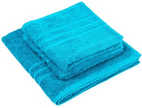 Profod Sada uterákov a osušky Classic modrá, 2 ks 50 x 100 cm, 1 ks 70 x 140 cm, 2 ks 50 x 100 cm, 1 ks 70 x 140 cm