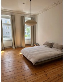 Hnedá dvojlôžková posteľ z borovicového dreva s roštom 180x200 cm Japan – Karup Design
