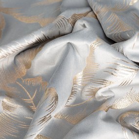EUROFIRANY ZATEMŇOVACÍ ZÁVES NA KRÚŽKOCH MILENA 140X250 CM LISTY